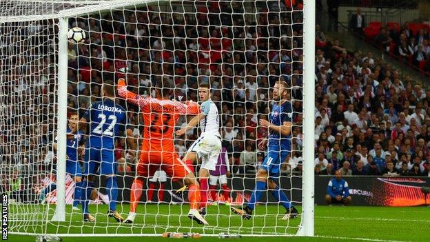 Eric Dier scores for England