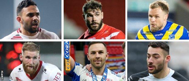 Bevan French, Alex Walmsley, Blake Austin, Sam Tomkins, Luke Gale and Jake Connor