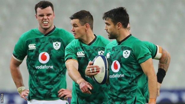 James Ryan, Johnny Sexton and Conor Murray