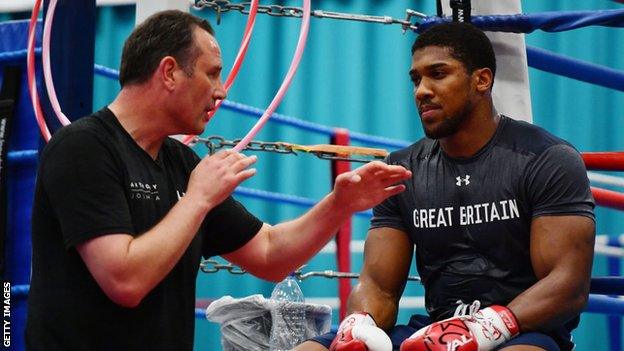 Anthony Joshua and Rob McCracken