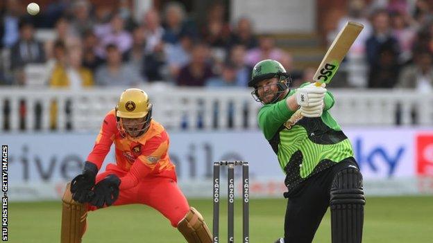 Paul Stirling and new Bears team-mate Chris Benjamin were on opposite sides in last summer's inaugural Southern Brave-Birmingham Phoenix Men's Hundred final