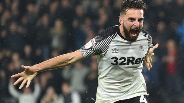 Graeme Shinnie made 92 appearances for Derby after being signed in July 2019