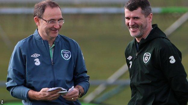 Martin O'Neill and Roy Keane