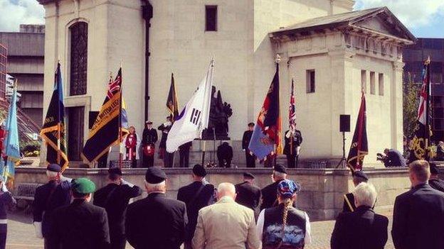 VJ Day service in Birmingham