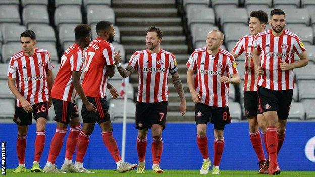 Sunderland celebrate goal