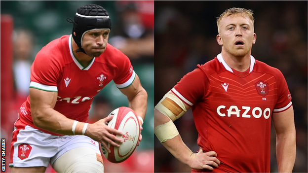 Leigh Halfpenny plays full-back for Scarlets while Tommy Reffell is a Leicester flanker