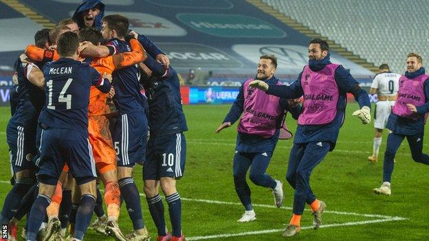 Scotland's epic shootout win over Serbia sent them through to Euro 2020