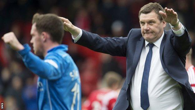 St Johnstone manager Tommy Wright