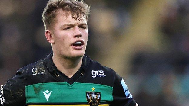 Northampton Saints fly-half Fin Smith