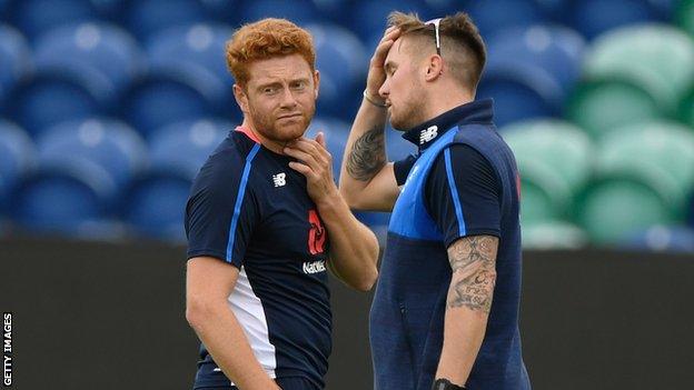 Jonny Bairstow (left) and Jason Roy (right)