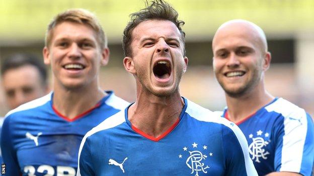 Andy Halliday is enjoying life at his boyhood heroes Rangers