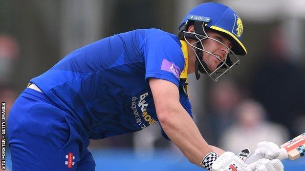 Durham's Alex Lees made his second and highest half-century for Durham in only his fourth List A appearance