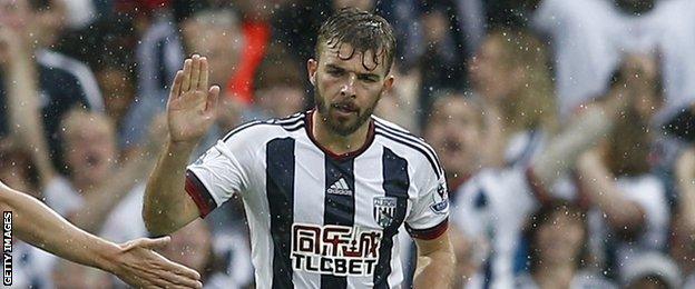 West Brom midfielder James Morrison