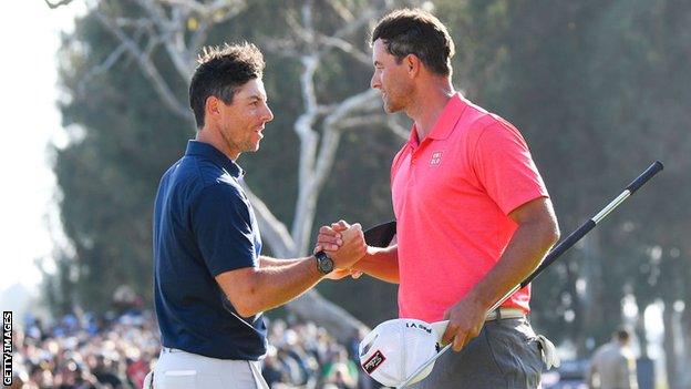 Rory McIlroy (left) and Adam Scott