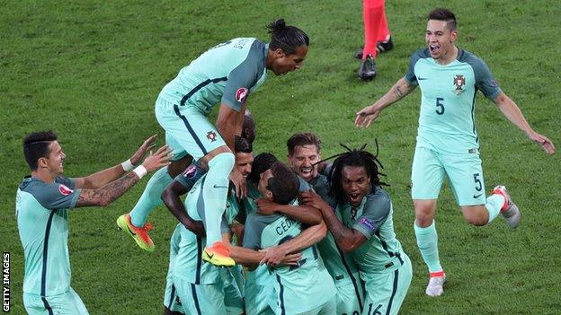 Portugal celebrate