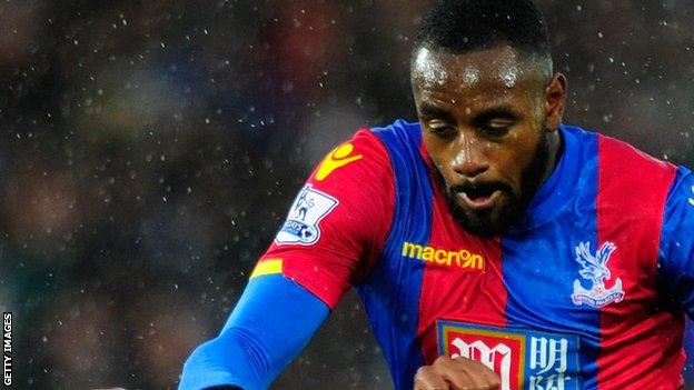 Hiram Boateng in action for Crystal Palace