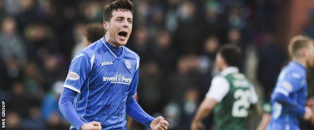 Joe Shaughnessy scored on a rare St Johnstone attack