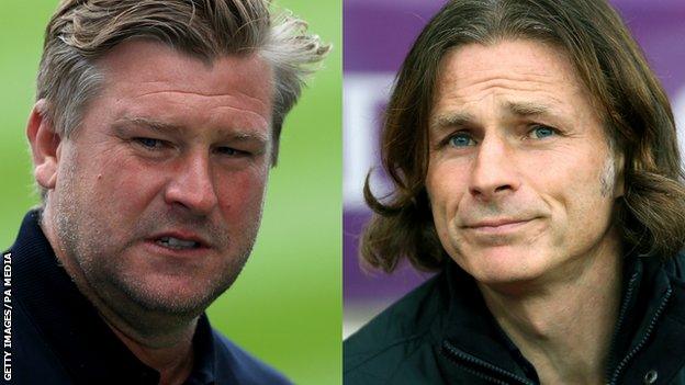 Karl Robinson and Gareth Ainsworth