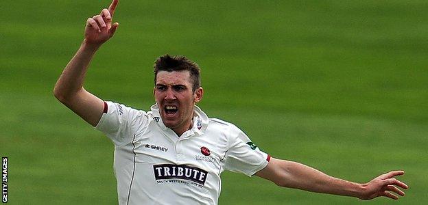 Somerset's Craig Overton