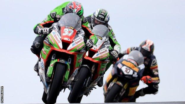 James Hillier, Glenn Irwin and Conor Cummins