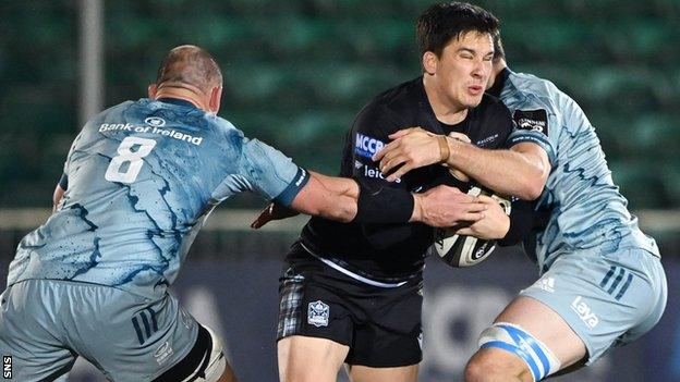 Sam Johnson has earned international recognition since joining Glasgow