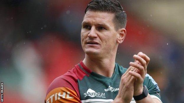 Freddie Burns in action for Leicester Tigers