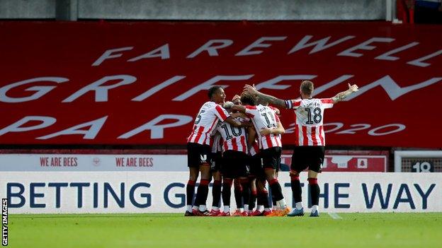 Brentford celebrate