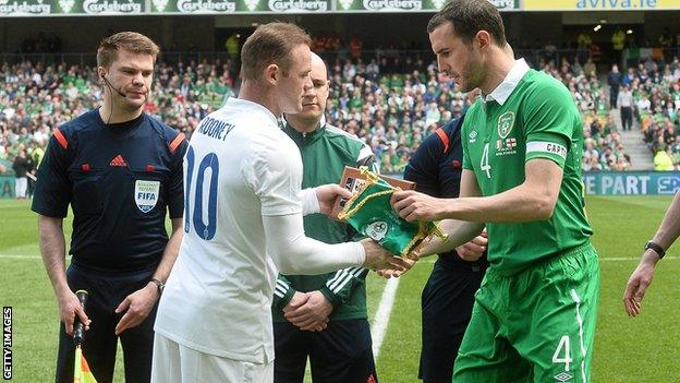 The teams last met in June 2015 when Wayne Rooney and John O'Shea were captains