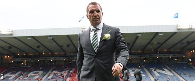 Celtic's Brendan Rodgers at Hampden