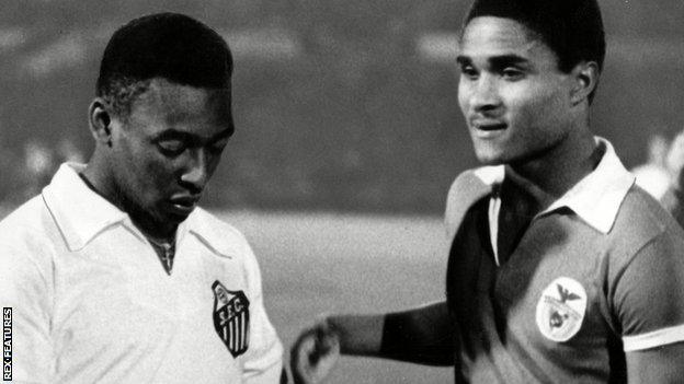 Pele and Eusebio