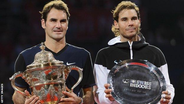 Roger Federer and Rafael Nadal