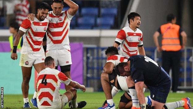 Scotland went out at the group stage after defeat to Japan