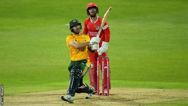 Dan Christian in action for Nottinghamshire