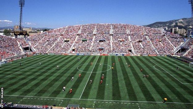 England v Tunisia at the Stade Velodrome