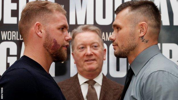 Billy-Joe Saunders (left) and Martin Murray