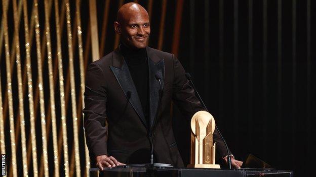 Sebastien Haller at the Ballon d'Or ceremony