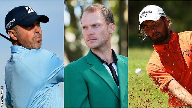 Matt Kuchar, Danny Willett and Curtis Luck