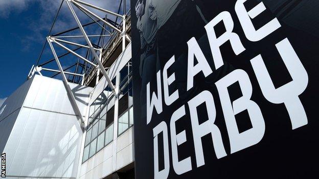 Derby County's Pride Park Stadium