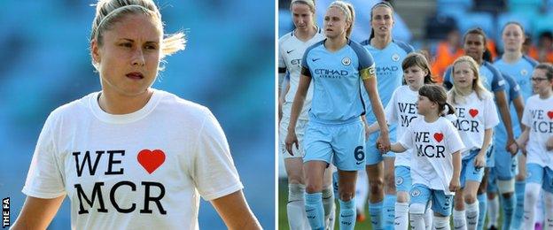 Steph Houghton (left)