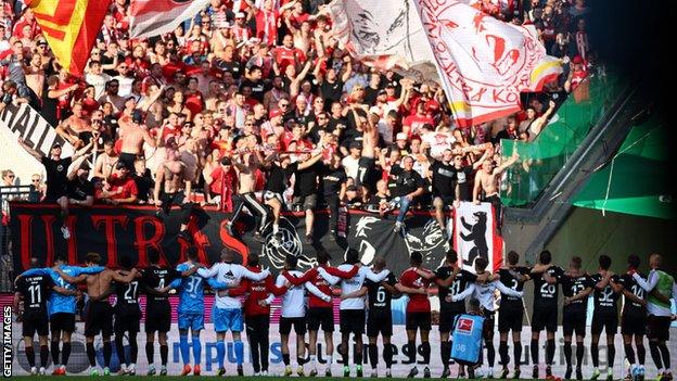 Union Berlin celebrate