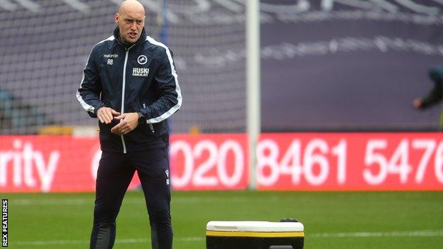 Millwall assistant manager Adam Barrett