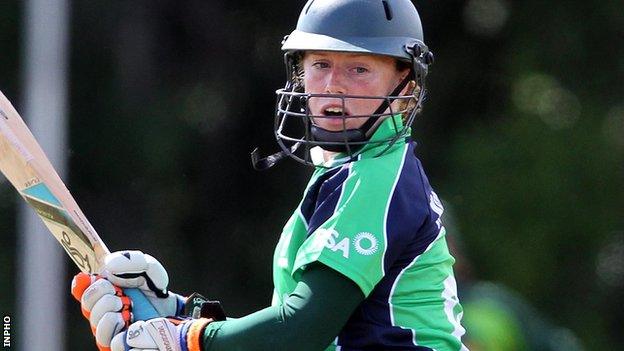 Mary Waldron was the best with the bat for Ireland in Thursday's heavy defeat