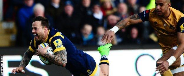 Francois Hougaard has scored four Premiership tries since first joining Worcester in February 2016