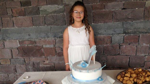 One of the children is celebrating her 10th birthday on the trip