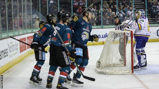 Belfast Giants score against Fife