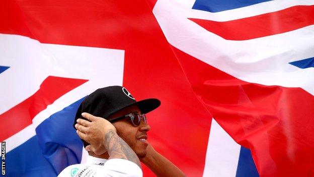 Lewis Hamilton at the British Grand Prix