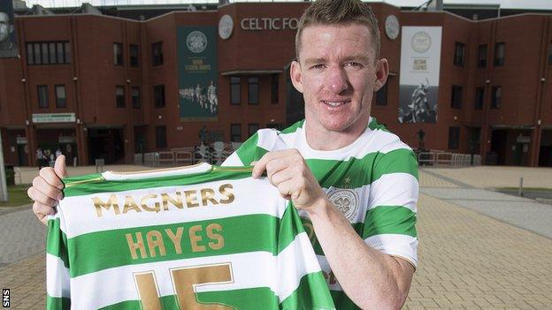 Hayes was sold on a move after a 30 second chat with Brendan Rodgers