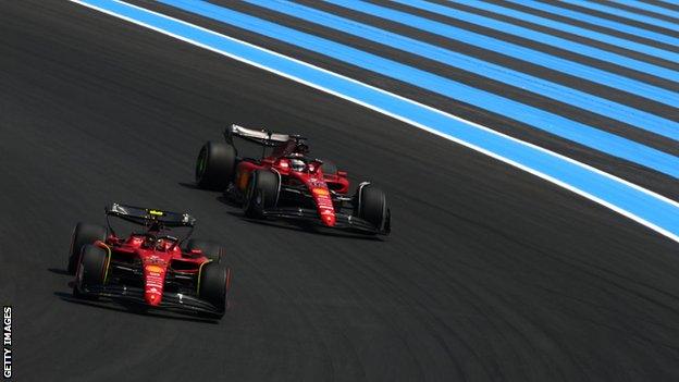 Carlos Sainz and Charles Leclerc