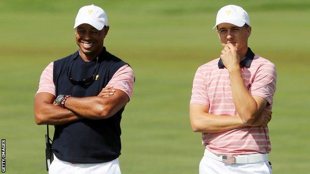 Tiger Woods and Jordan Spieth