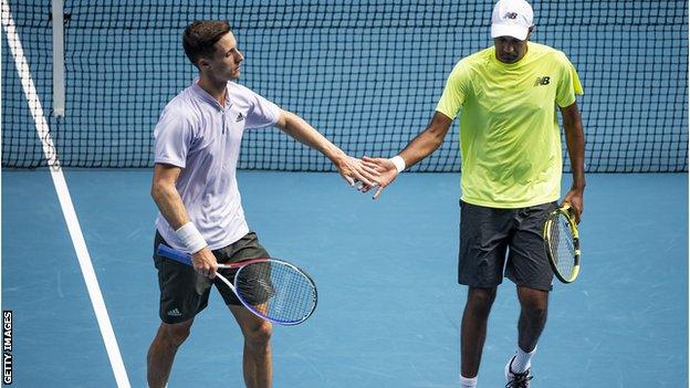 Joe Salisbury (left) and Rajeev Ram